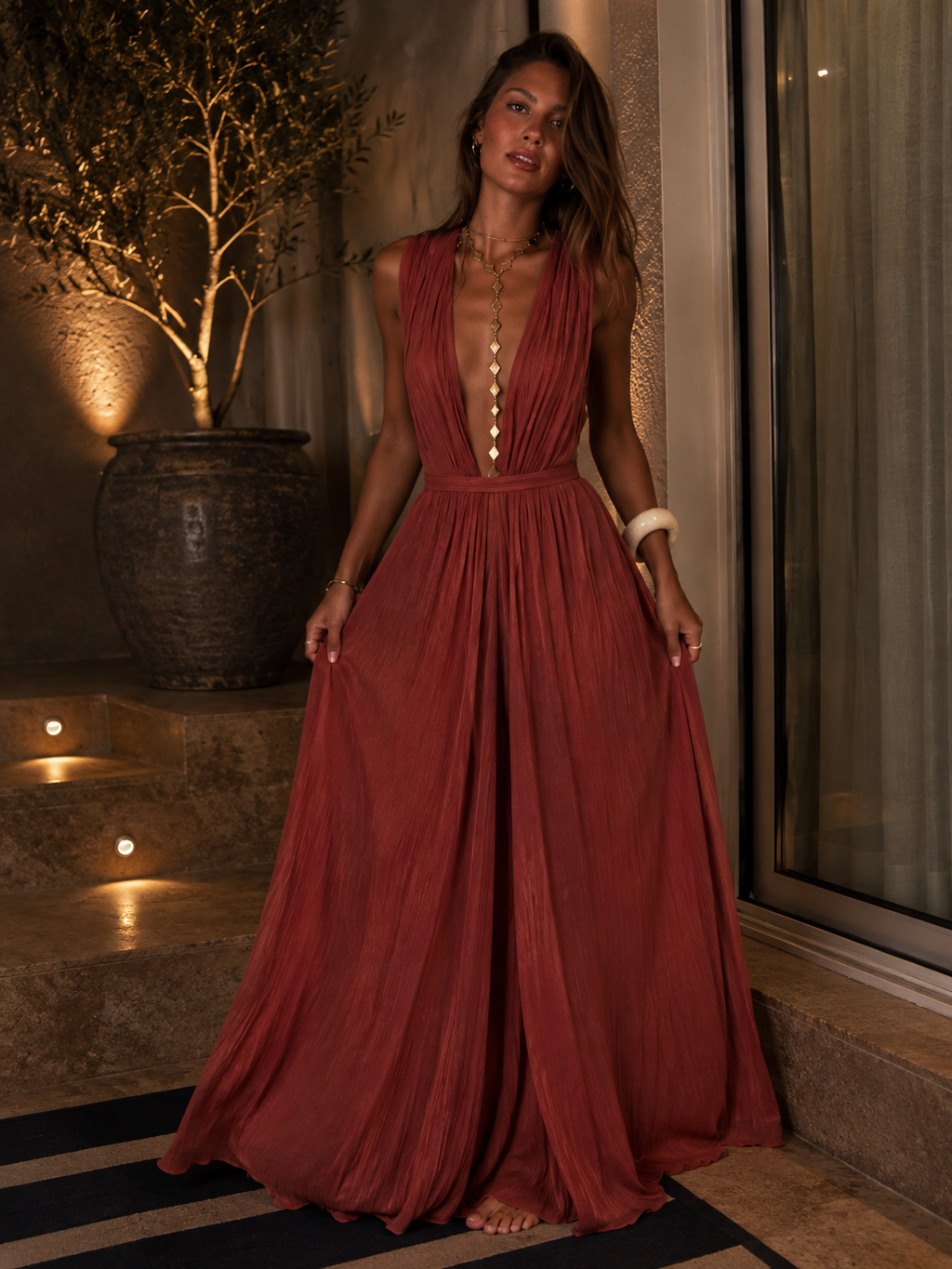 שמלת אוברול דגם אריאה